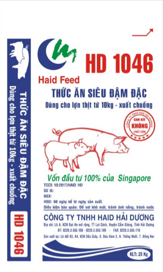 Thức ăn siêu đậm đặc dùng cho lợn thịt từ 10kg - xuất chuồng